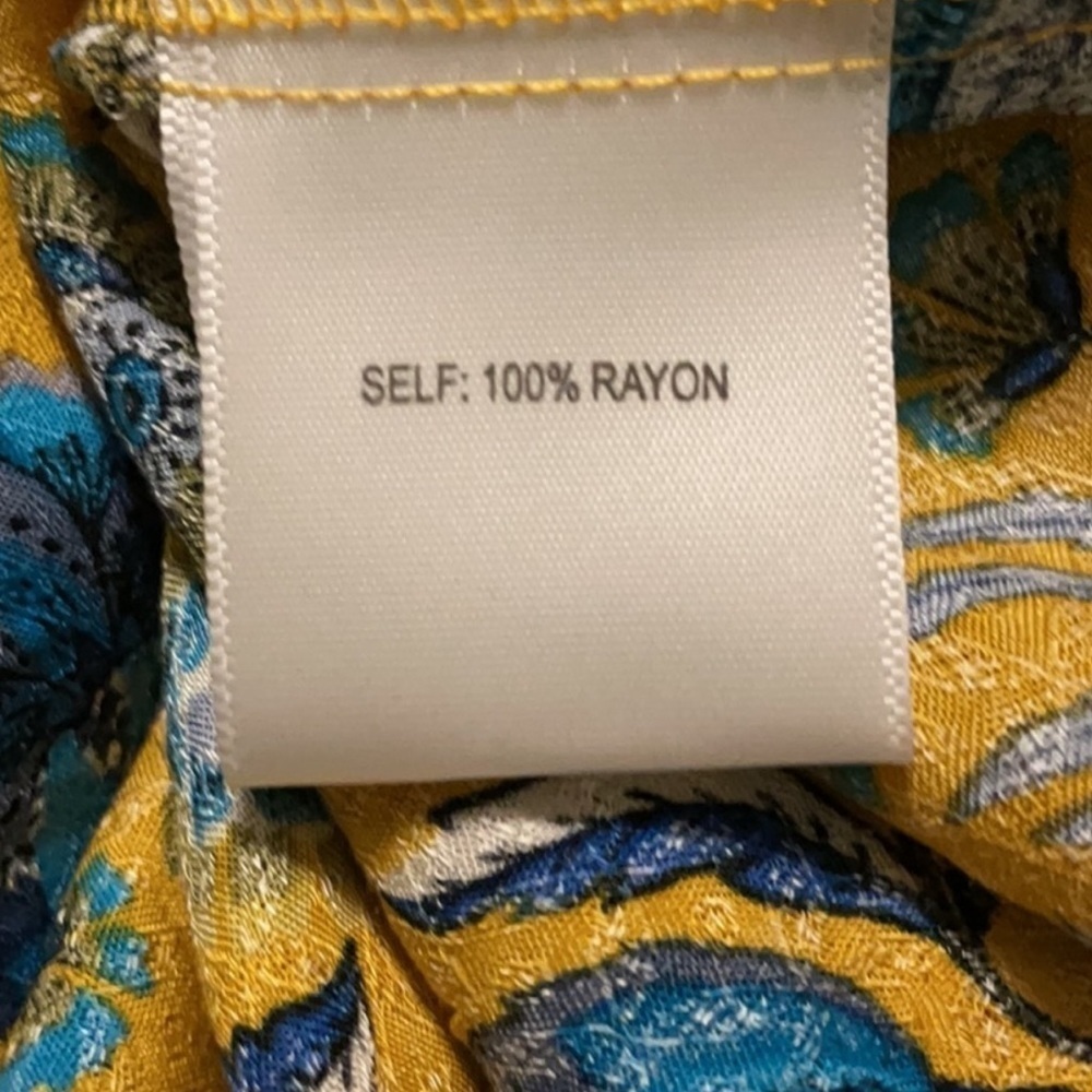 ⭐️Anthro’s Jane & Delancey, Yellow Pineapple Floral Top,Super Soft, Pull-Over, M - Picture 5 of 13